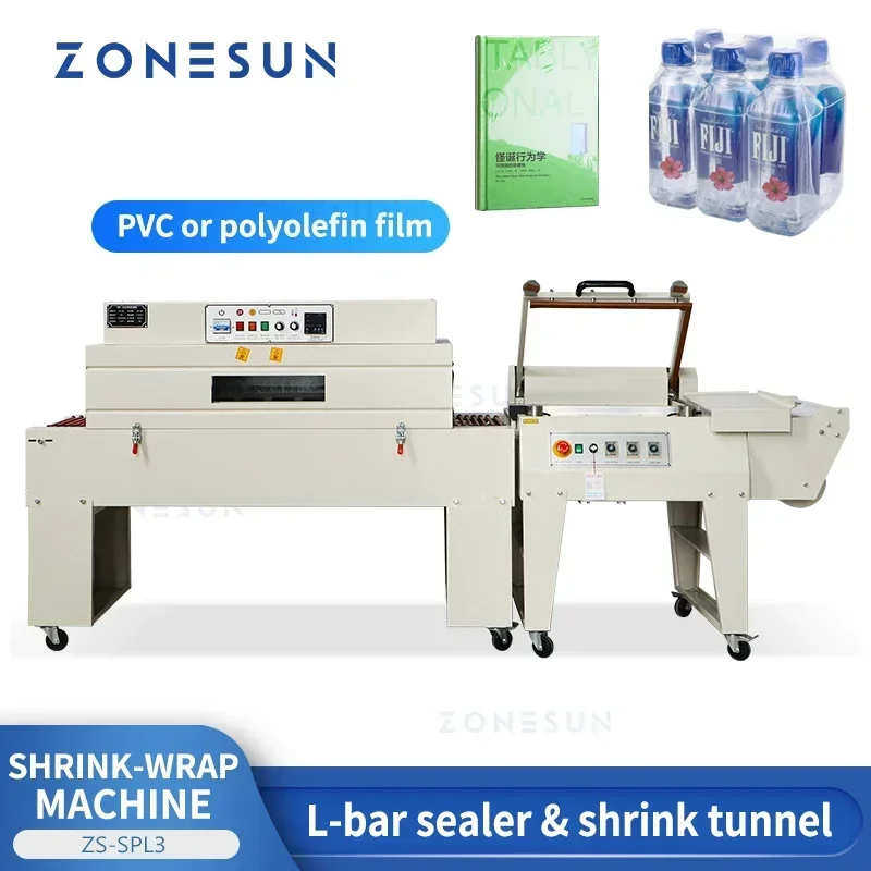 Shrink Wrap Machine Heat Tunnel - ZONESUN ZS-SPL3 Mesin Penyegel Otomatis L-Bar
