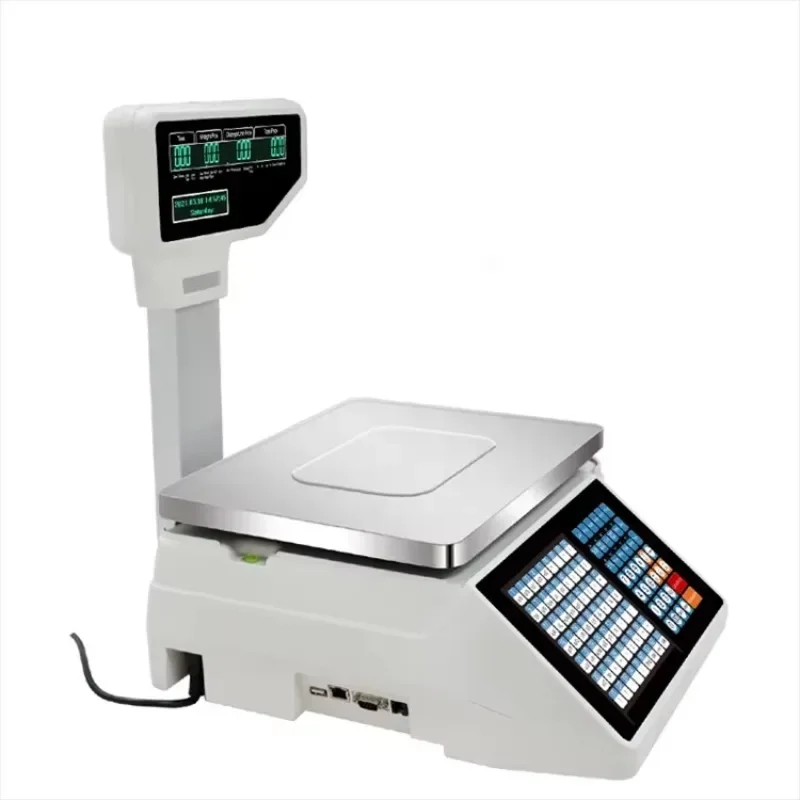 Weighing Scale Label Printer - Timbangan Supermarket Elektronik Multifungsi Layar Sentuh