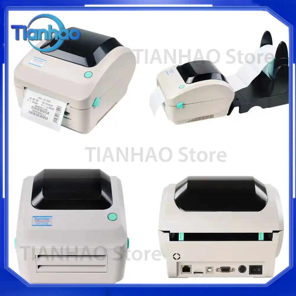 Barcode Label Printer Industrial - Printer Label Pengiriman Termal XP-470B Xprinter