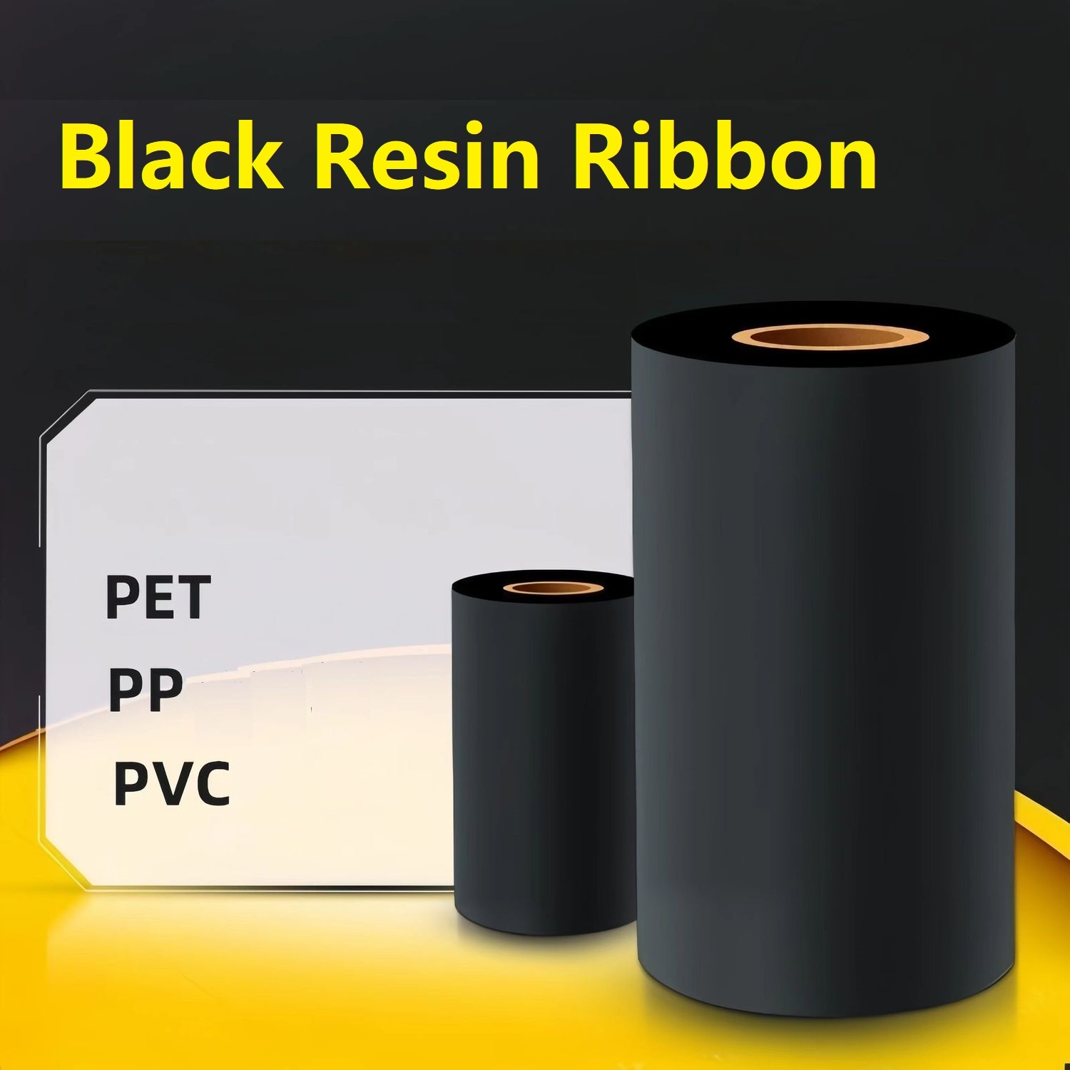 Thermal Transfer Ribbon 110Mm - Pita Resin Hitam Berkualitas Tinggi 40-110mm