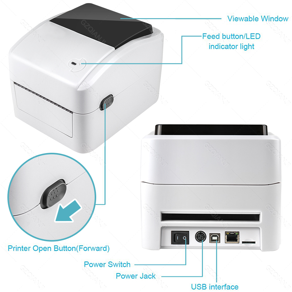 XP-420B Pengiriman Printer Lab - Barcode Label Printer Industrial ulasan dan harga