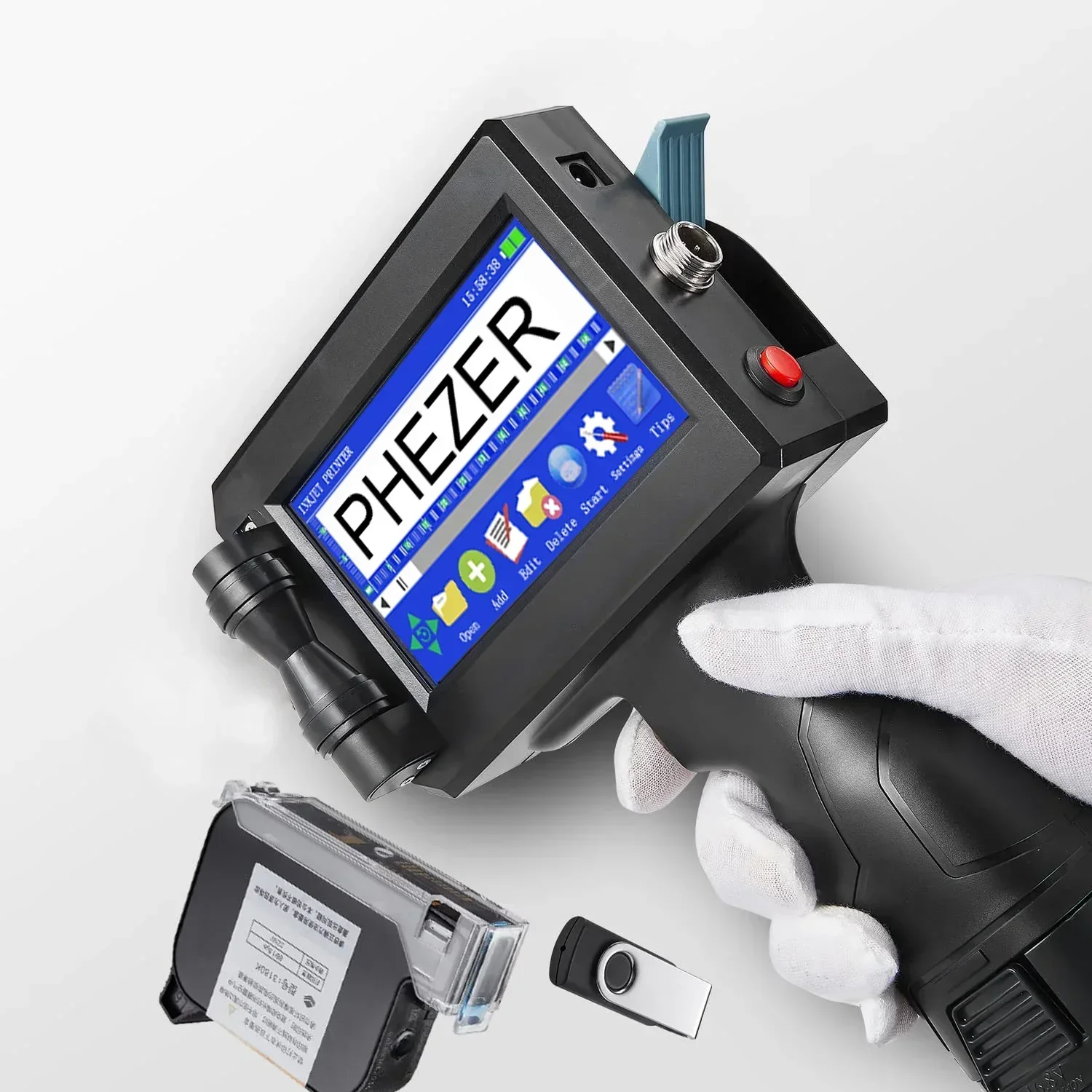 Phezer P15 Printer Inkjet Geng - Barcode Label Printer Industrial ulasan dan harga